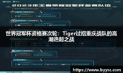 世界冠军杯资格赛次轮：Tiger过招重庆战队的高潮迭起之战